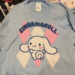 Sanrio Blue and Pink Cinnamoroll Sweater